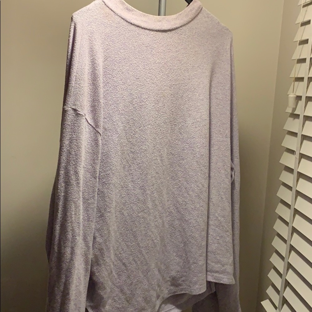 Long sleeve purple top